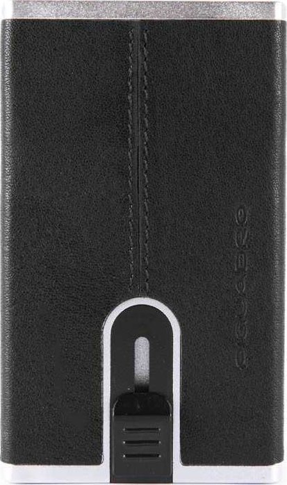 Piquadro Piquadro, Black Square, Leather, Card Holder, Square Sliding System, PP4825B3R-N, Black, For Men For Men