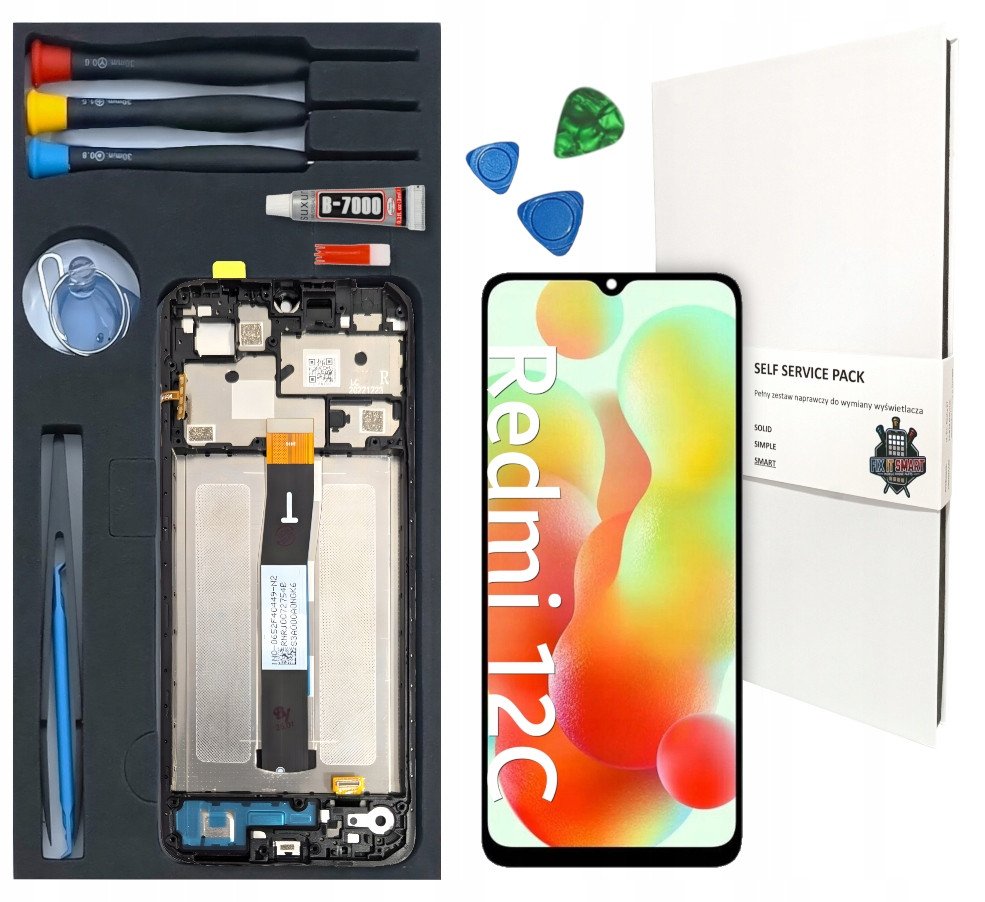 WYŚWIETLACZ LCD DO XIAOMI REDMI 12C RAMKA ZESTAW WYMIANA WYŚWIETLACZA