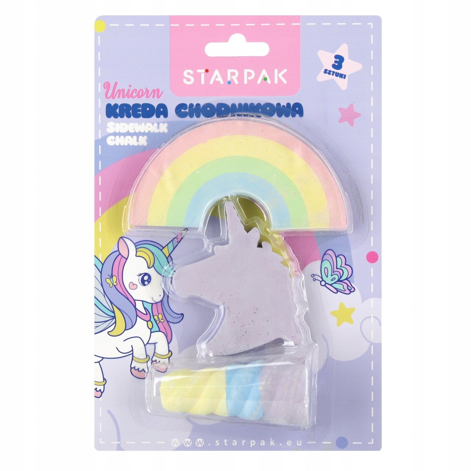 KREDA CHODNIKOWA 3SZT UNICORN MIX STK B/C 12/144