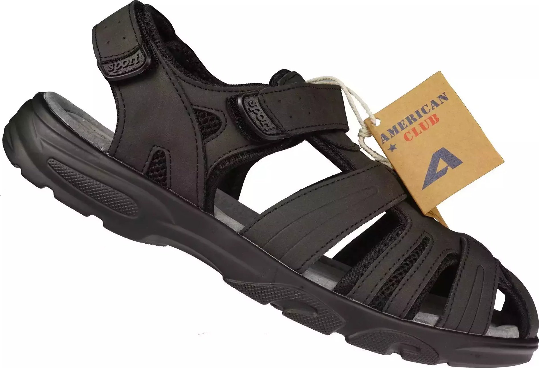 American Club Sandały męskie American Club MXD-90BL czarne 45