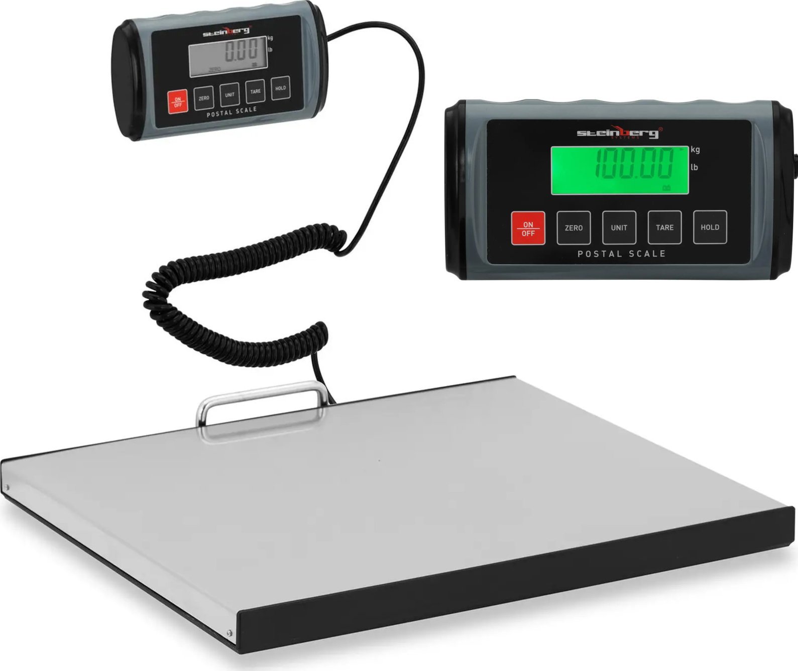 Steinberg Waga paczkowa pocztowa LCD 35.5 x 40.5 cm 100 kg / 0.05 kg Waga paczkowa pocztowa LCD 35.5 x 40.5 cm 100 kg / 0.05 kg
