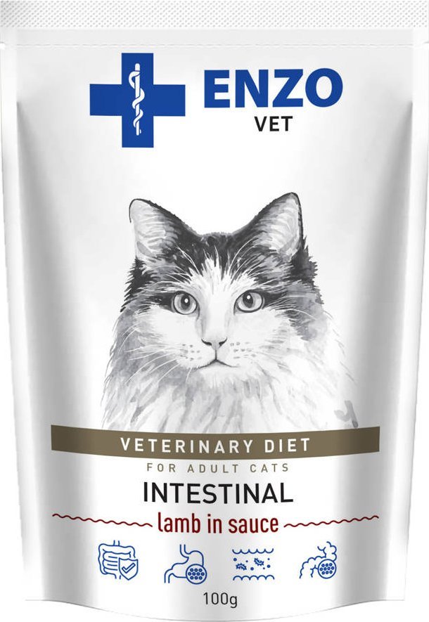 Triton ENZO VET Intestinal z jagnięciną w sosie dla kotów 100g