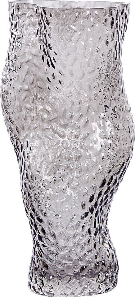 Ramka Beliani Wazon na kwiaty szklany 31 cm szary DYTIKO!