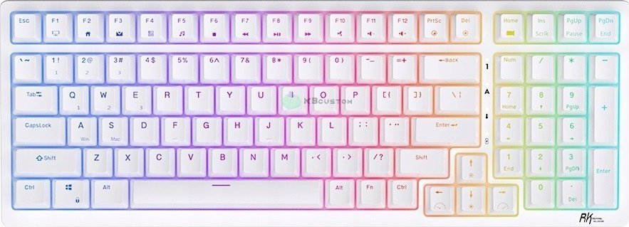 Klawiatura Royal Kludge RK98 - HOTSWAP - WHITE