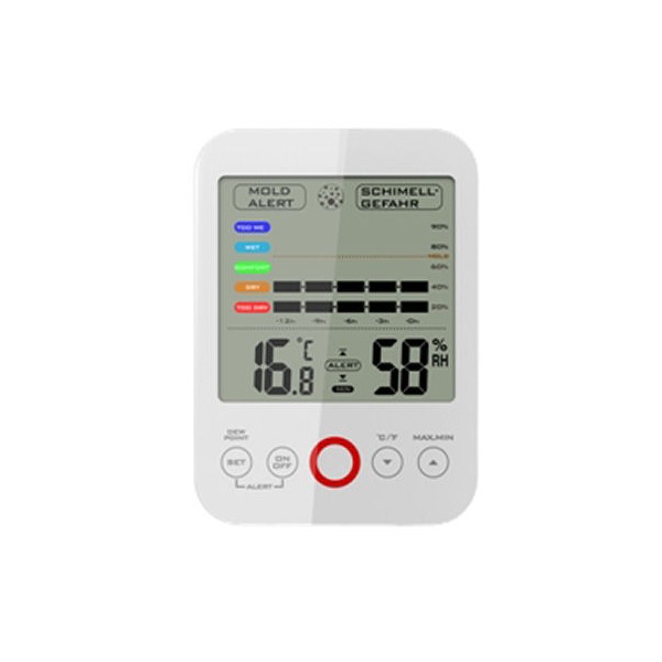 Stacja pogodowa Terdens Termohigrometr wewnętrzny z alarmem i historią pomiarów (3564)