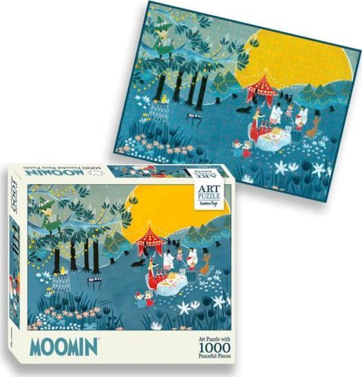 Barbo Toys Puzzle Artystyczne, Muminki, 1000 el. - Niebieskie