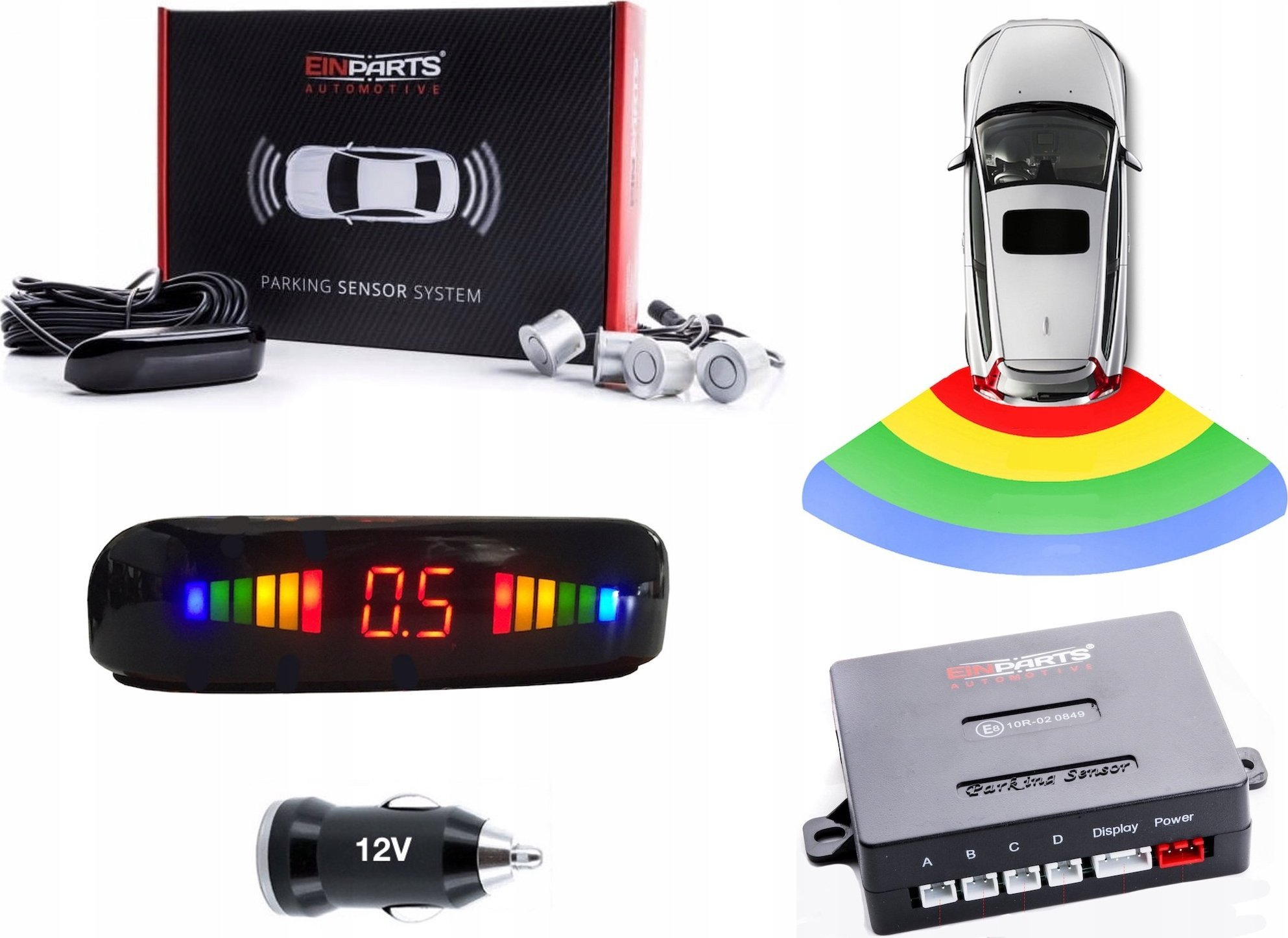 Einparts Czujniki Parkowania Einparts EPP5400N 22mm srebrne