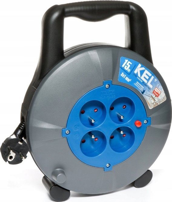 Aigostar Przedłużacz bębnowy Kel 15 m 4 szt. gniazd