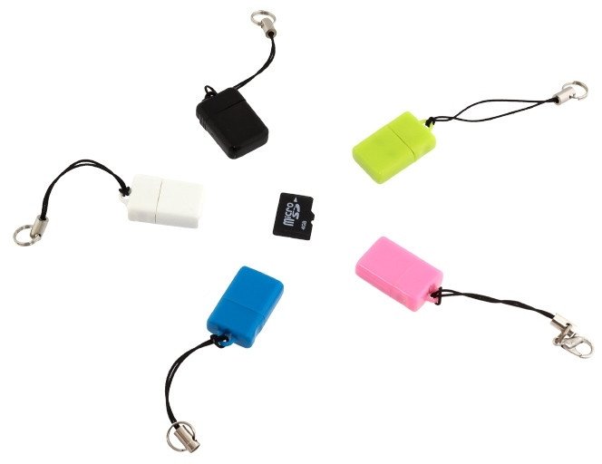 DD30 Czytnik kart micro SD SDHC white MICROCZYTNIK