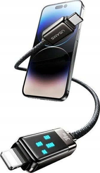 Kabel USB Usams USB-C - Lightning 1.2 m Czarny