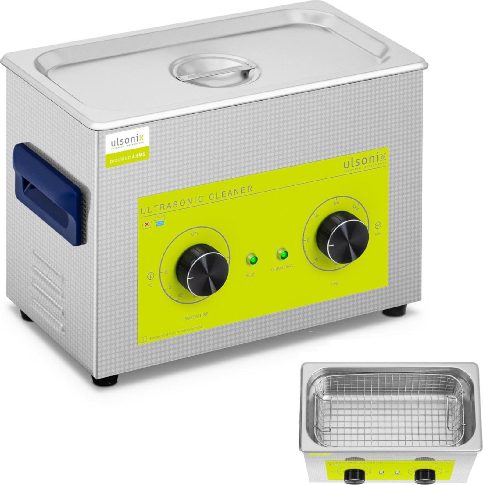 Ulsonix Myjka wanna ultradźwiękowa oczyszczacz 4.5 l 120 W Myjka wanna ultradźwiękowa oczyszczacz 4.5 l 120 W