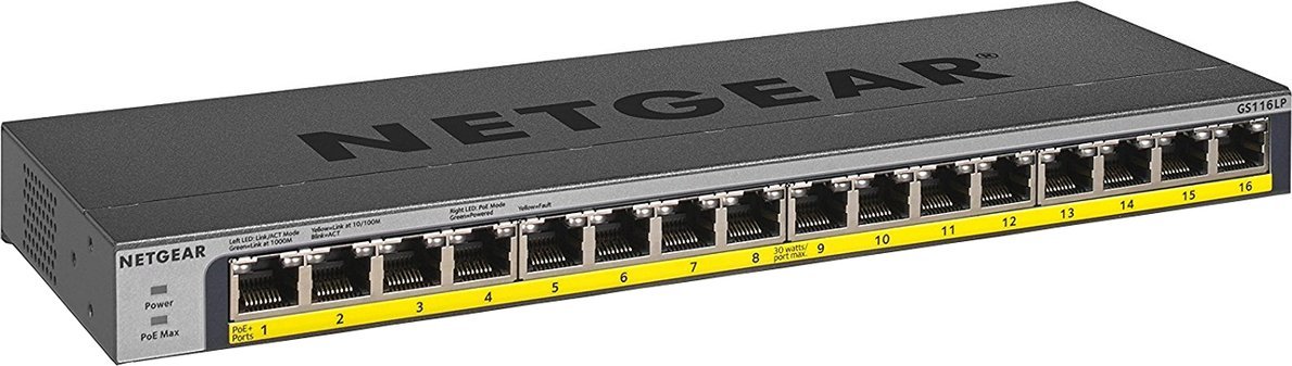 Switch NETGEAR GS116LP-100EUS