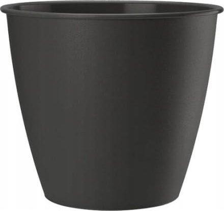 Galicja Osłonka plastikowa ozdobna na kwiaty antracytowa Azalia 17x15,7 cm