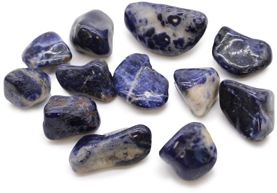 Kamień Afrykański Średni - Sodalit | 12 sztuk