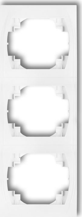 Karlik Logo Ramka pionowa potrójna biały (LRV-3)