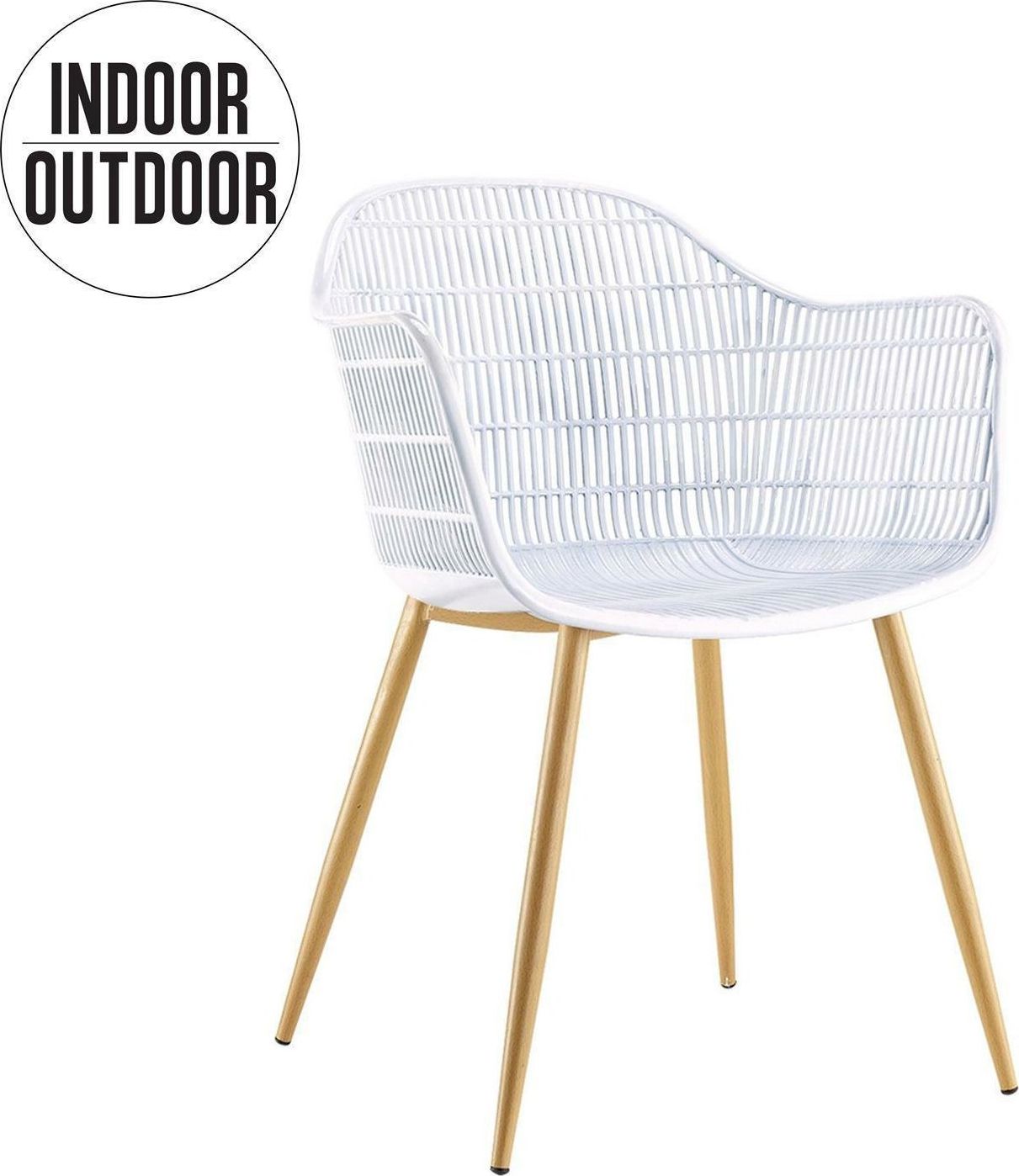 Intesi Krzesło Becker białe/naturalne uniwersalny