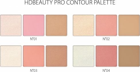 Revers Paletka do konturowania twarzy HD Beauty nr. 04