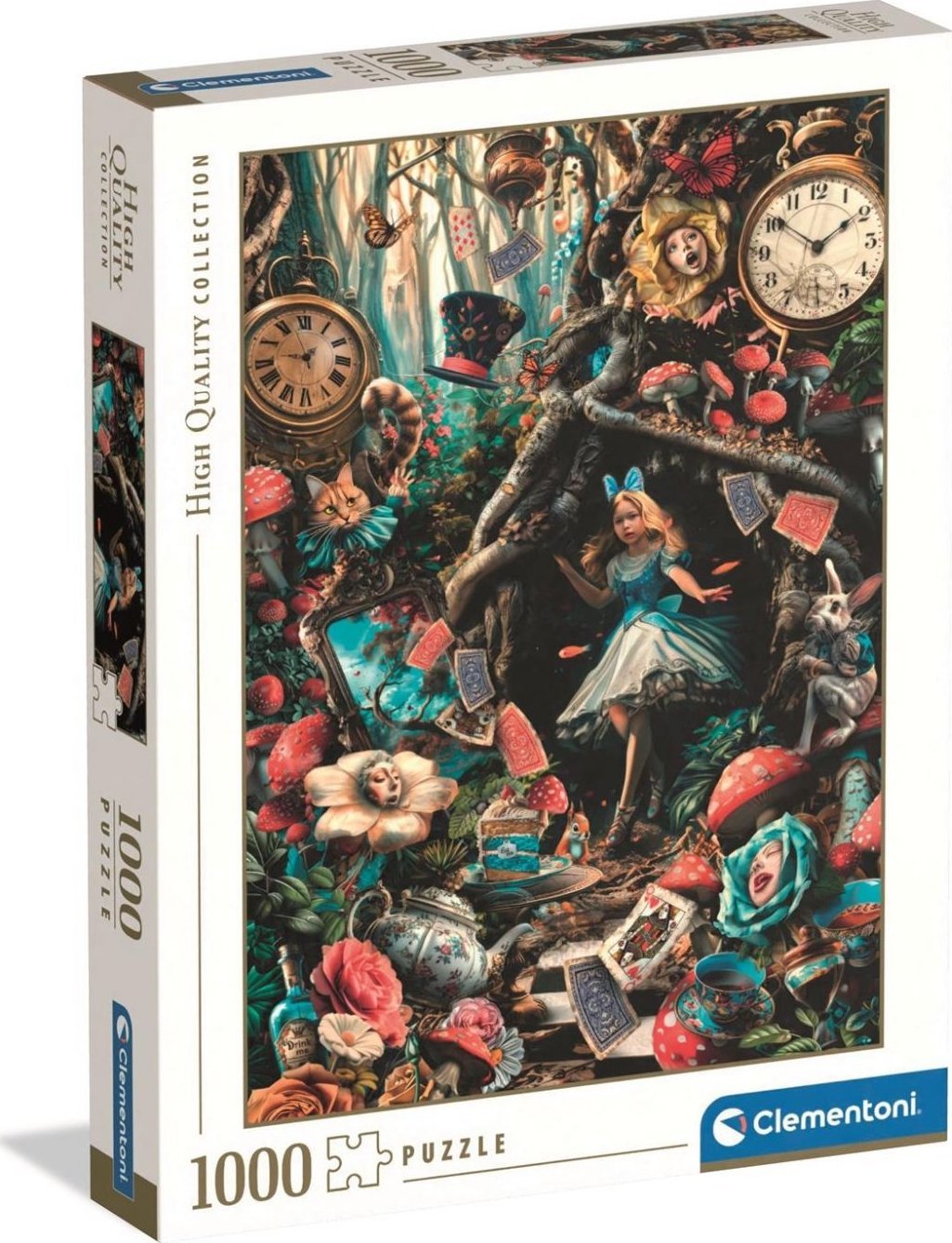 Clementoni Puzzle HQ Kolejny dzień z Krainie Czarów 1000 elementów (39888)