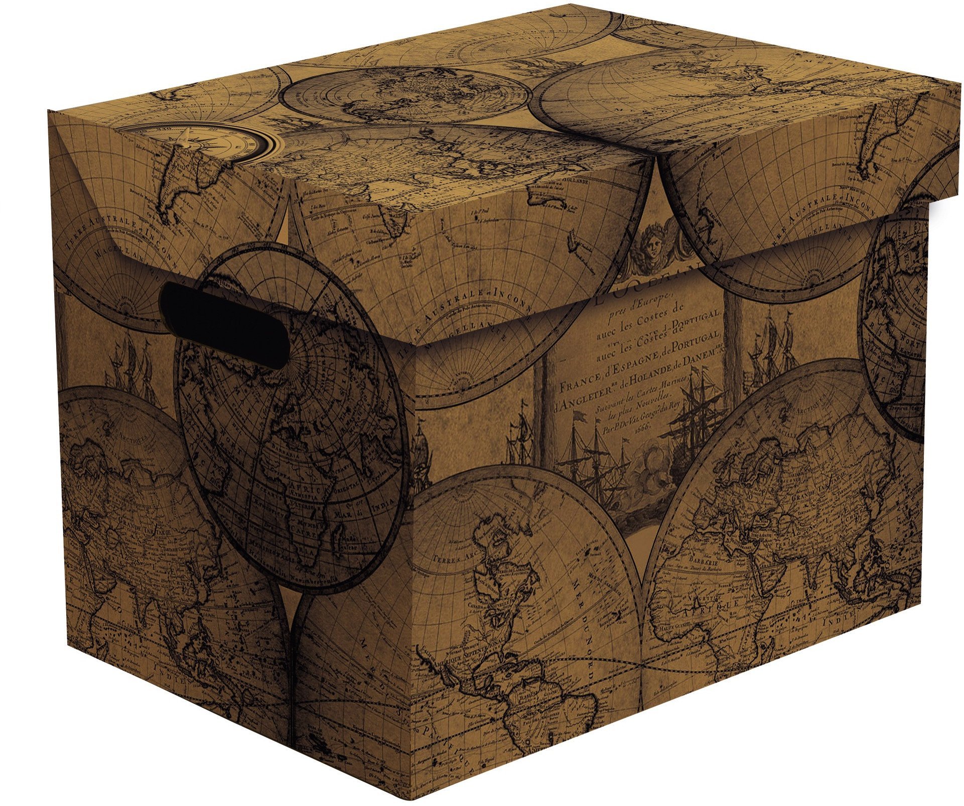 FOLDABLE CARTON BOX34X25X26CM GLOBE