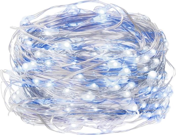 Lampki choinkowe Springos 100 LED biało-niebieskie