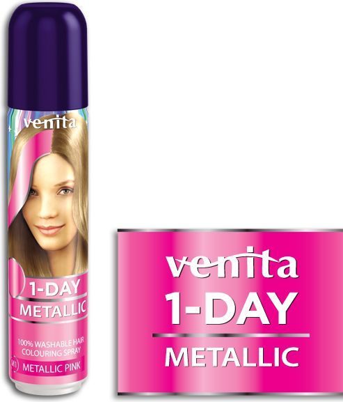 Venita 1-Day spray metallic nr 1 pink 50ml