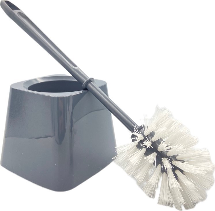 AKMA Komplet Toaletowy do Czyszczenia Toalety Szczotka Plastikowa z Pojemnikiem