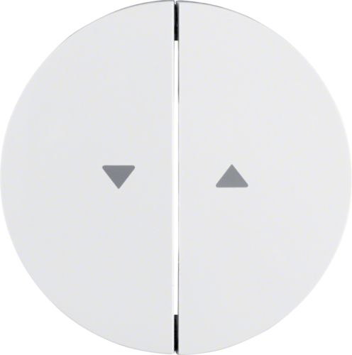 Berker Klawisz podwójny do łącznika żaluzjowego z symbolem strzałka R.1/R.3 biały (16252089)