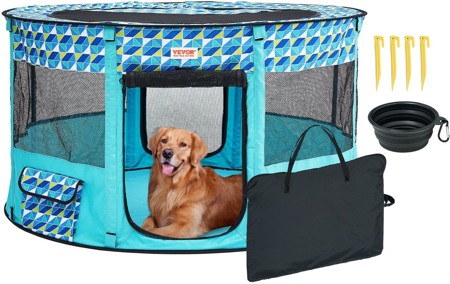 Składany kojec lekki dla psa kota królika szczeniąt legowisko do domu xl