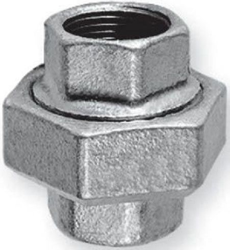 Odlewnia Zawiercie Śrubunek dwuzłączka prosta stożkowa 1'' nakrętna (5907791615299)