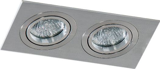 Azzardo Oprawa podtynkowa kwadratowa aluminium AZzardo CARO 2S AZ2438