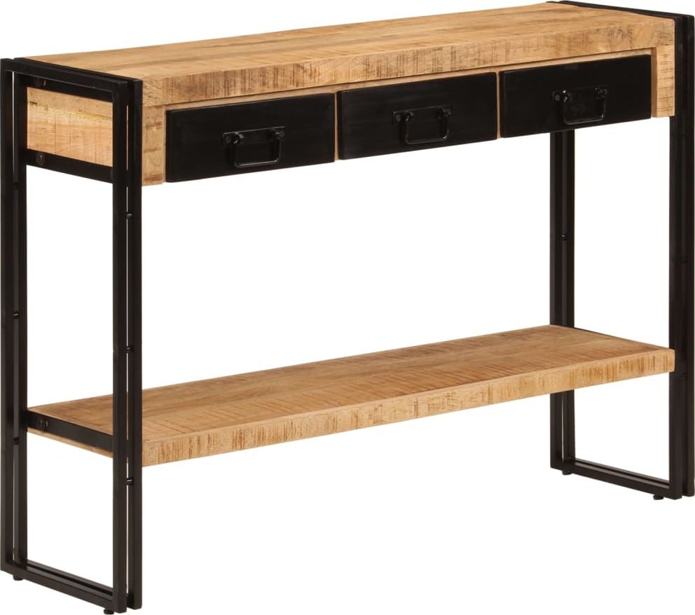 vidaXL vidaXL Stolik konsolowy, 110x30x76 cm, lite drewno mango