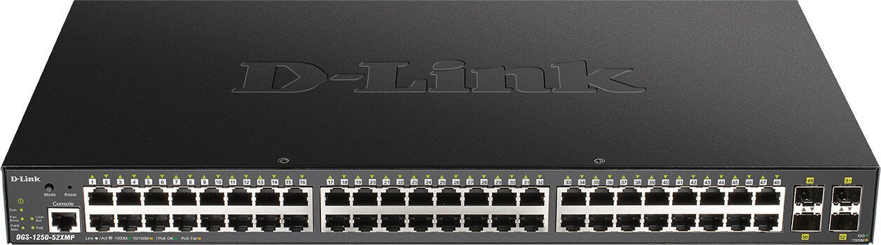 Switch D-Link DGS-1250-52XMP/E