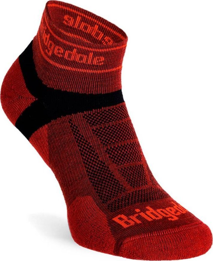 Bridgedale Skarpety do biegania Bridgedale Ultra Lt T2 Merino Sport Low - red 36 - 39