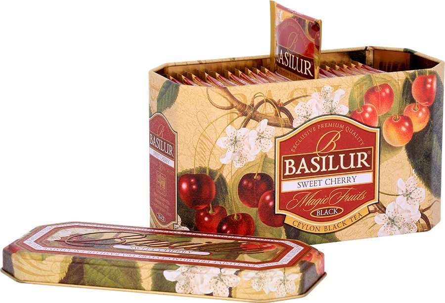 Basilur Herbata czarna WIŚNIOWA puszka Basilur - 20x2g