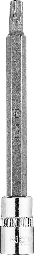 Neo Końcówka TORX TX27 na nasadce 1/4", długa, 87 mm