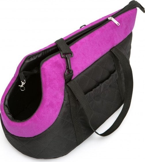 Hobbydog R2 TORBA CZARNY Z Rŕ˝OWYM SZALEM (NUBUK)