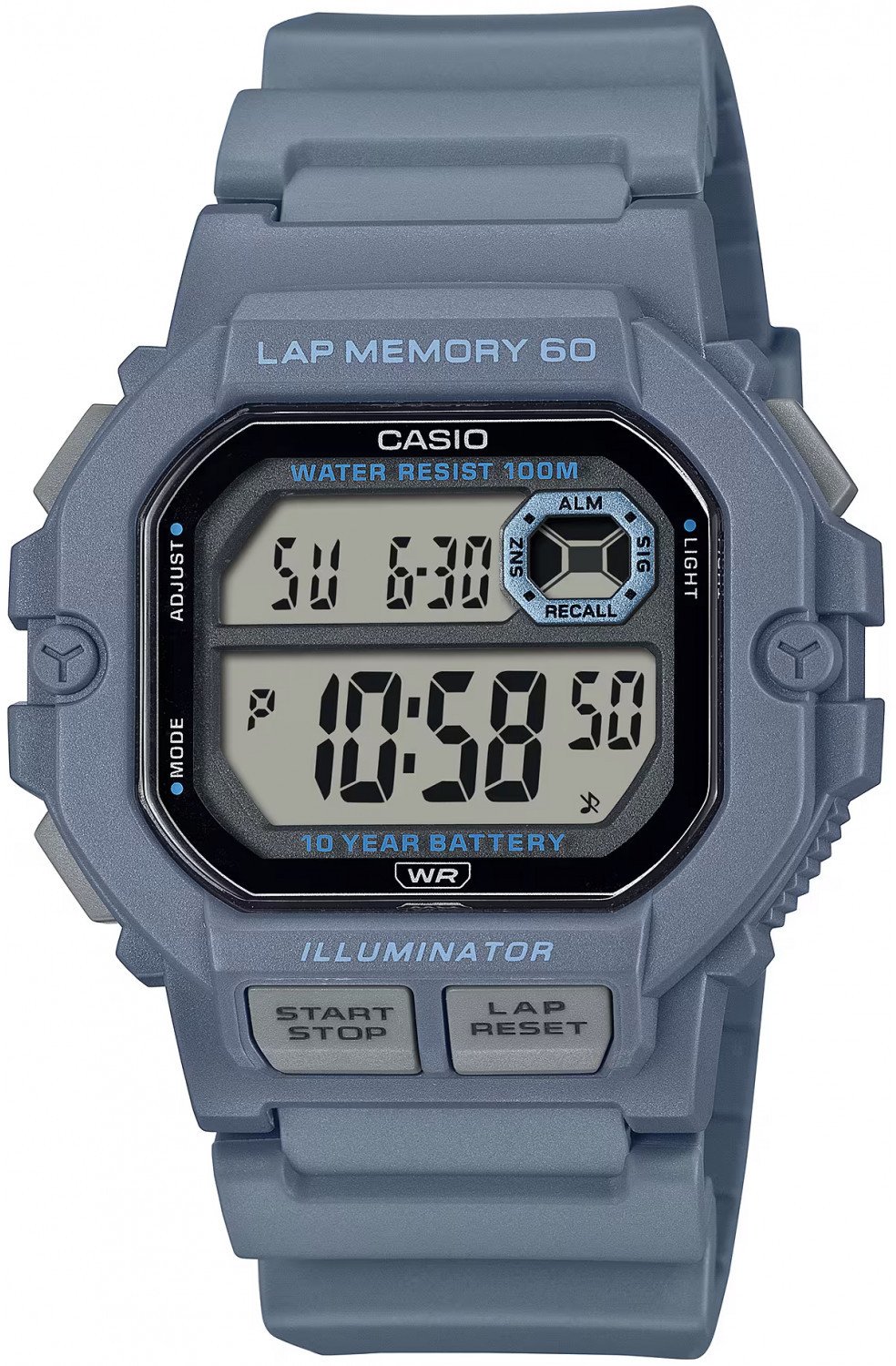 Zegarek męski Casio WS-1400H-2AVEF szary