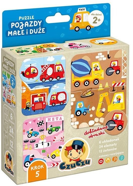 Puzzle Pojazdy małe i duże CzuCzu