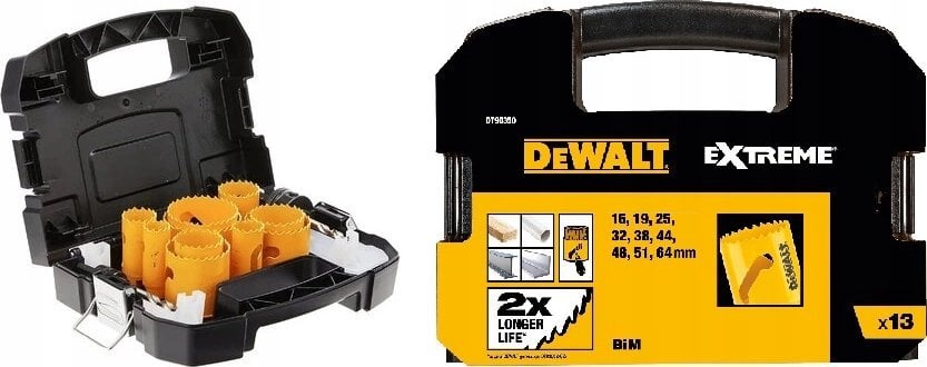 Zestaw narzędzi Dewalt DEWALT OTWORNICA ZESTAW 13cz. BIMETAL UNIWERSALNE