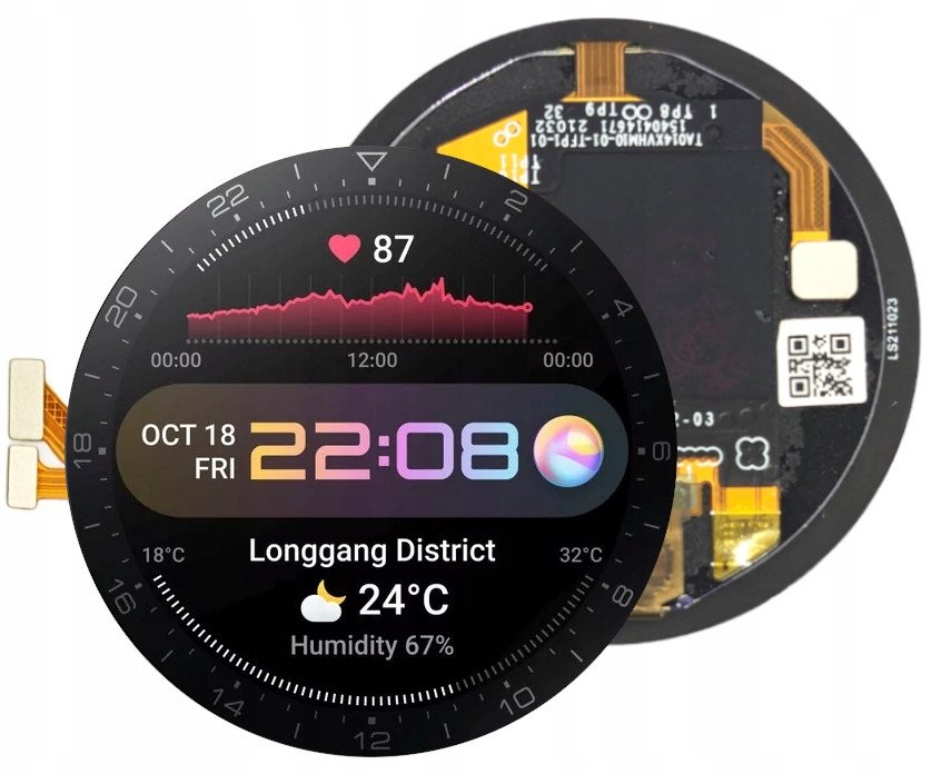 ORYGINAŁ WYŚWIETLACZ EKRAN LCD DOTYK DO HUAWEI WATCH 3 PRO 48MM GLL-AL01 (5904858332274)