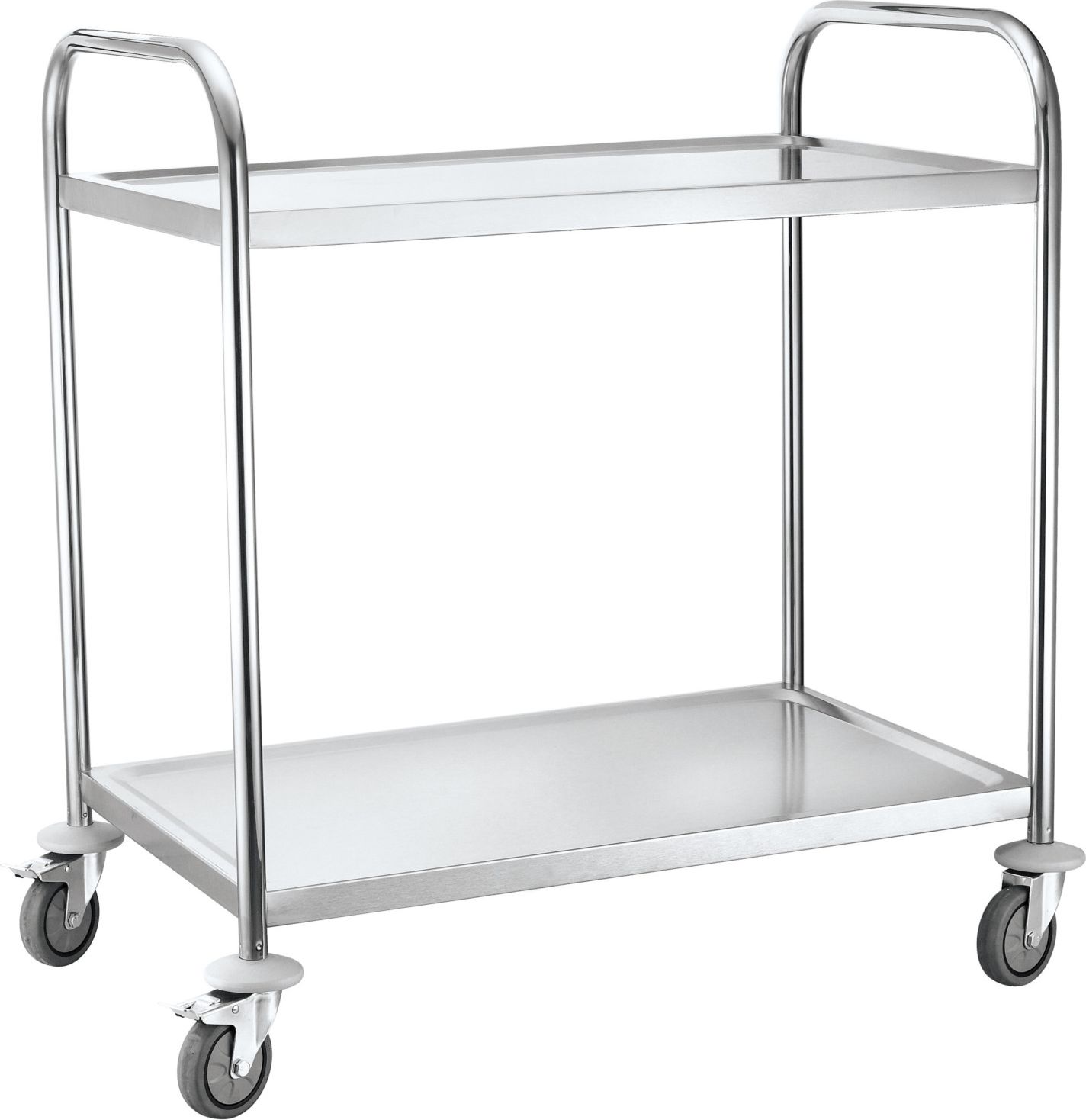 Hendi Wózek kelnerski 2-półkowy ze stali nierdzewnej do 100kg (810002)