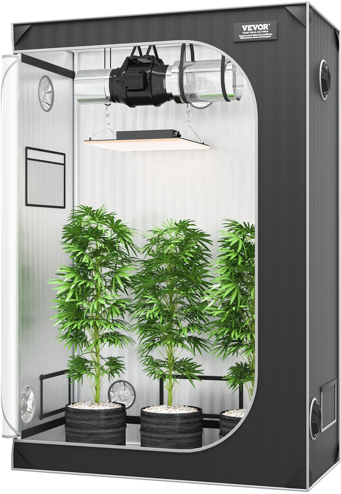 Namiot do uprawy roślin namiot uprawowy 122 x 61 x 183 cm