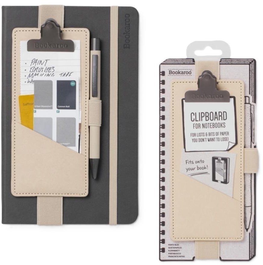 Bookaroo Clipboard for Notebooks - kremowa
