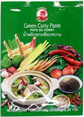 Cock Brand Pasta curry zielona 50g uniwersalny