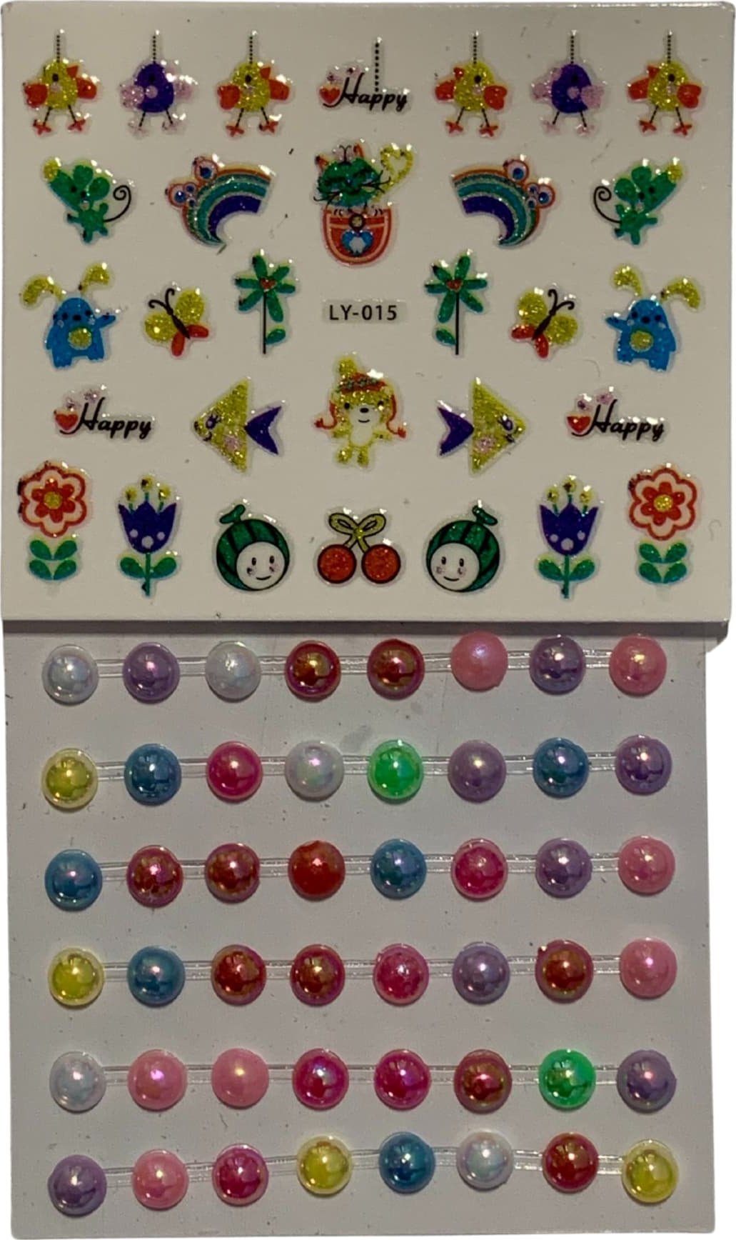 ProNice Zestaw Kreatywny Piękności Do Paznokci Naklejki Pierścionki Bransoletka