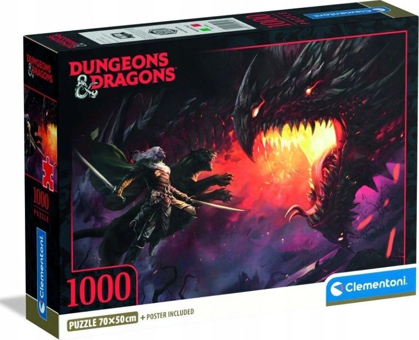 Clementoni Puzzle Compact Dungerons & Dragons 1000 elementów (39960)