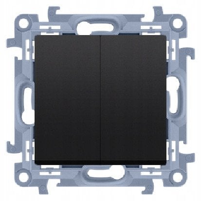 Łacznik świecznikowy podwójny KONTAKT-SIMON CW5C.01/49 10AX 250V szybkozłączka SIMON10 czarny