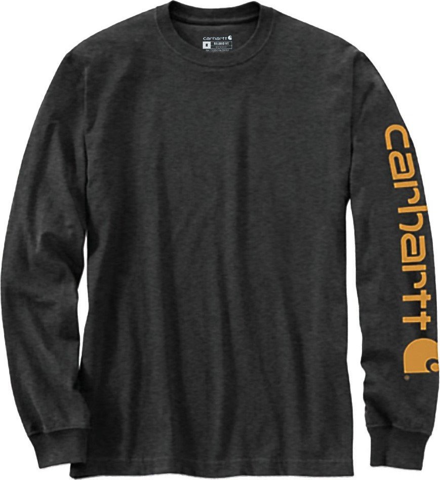 Carhartt Koszulka Carhartt Heavy Sleeve Logo Carbon Heather