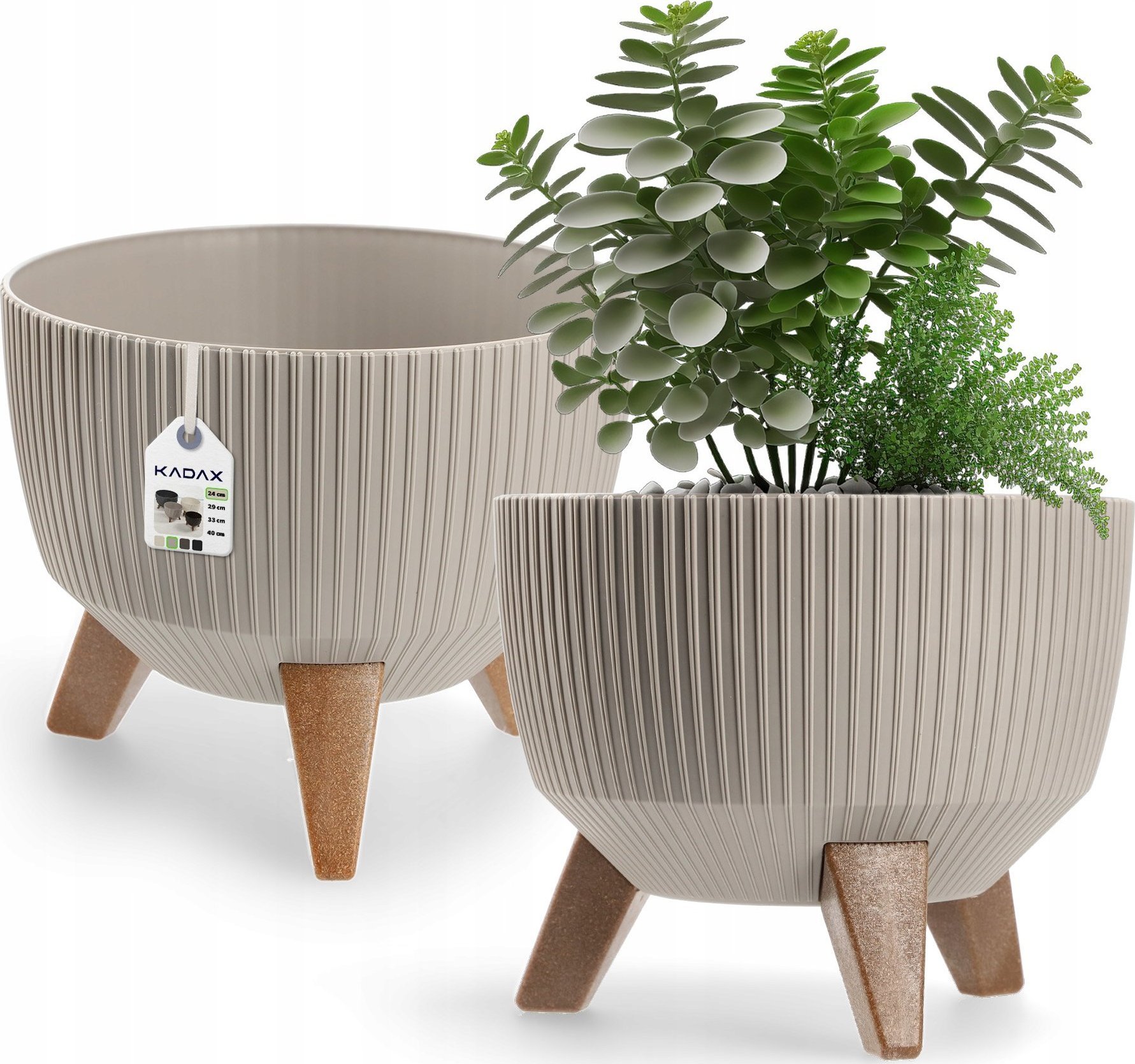 Kadax KADAX Doniczka Donica Wkład Misa Na Nóżkach 24cm