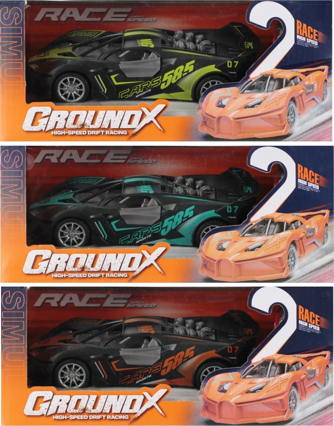 Mega Creative AUTO WYSCIG R/C FF LAD 28X12X14 MIX3 MC WB 36/72